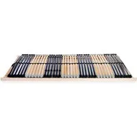vidaXL Lattenroste 2 Stk. 80x200 cm mit 42 Latten - Lattenroste mit 7 Zonen für optimale Unterstützung, verstellbare Kopf- und Fußteile sowie einfache Montage. Ideal für jeden Schlafkomfort!