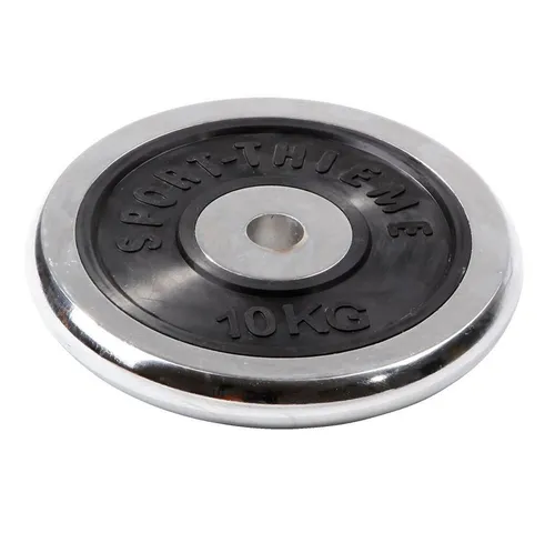 Sport-Thieme Hantelscheibe Hantelscheibe Chrom, Ideal für den Einsatz mit Kurz- und Langhantelstangen