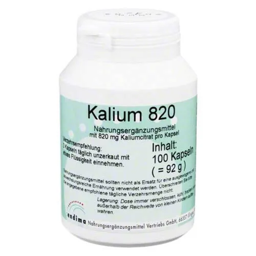 Kalium 820 Kapseln Inhalt: 92 g