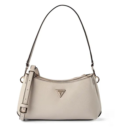 Guess Noelle ll Schultertasche in Taupe - Elegante Schultertasche in taupe von Guess, ideal für stilbewusste Frauen. Hochwertiges Material, sicheres Hauptfach und markantes Logo für vielseitige Kombinationsmöglichkeiten.