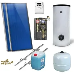 Produktbild Solaranlage Warmwasser Solarpaket mit 2 Kollektoren