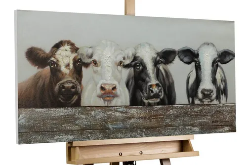 KUNSTLOFT Gemälde Tierische Freundschaft 100x50 cm von KunstLoft