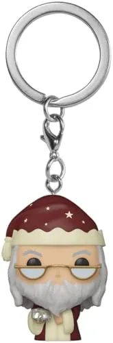 Funko Pop! Keychain: Harry Potter Holiday - Albus Dumbledore 1 - Neuartiger Schlüsselanhänger - Vinyl-Minifigur Zum Sammeln - Strumpffüller - Geschenkidee - Offizielle Handelswaren - Minifigur