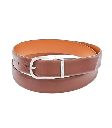 Davidoff Icon Gürtel Leder individuell kürzbar braun