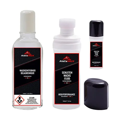 RaceWax Schlitten flüssig Wachs Speed Wax Rennrodel Wachsentferner Reiniger
