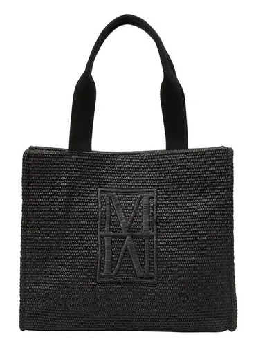 MARC O'POLO Shopper in Raffia-Bast-Optik - Handtaschen mit sicherem Magnetverschluss, edler Raffia-Bast-Optik und weichem Bio-Baumwollfutter. Praktisches Reißverschlussfach und gewebte Trageriemen bieten Komfort und Stil.