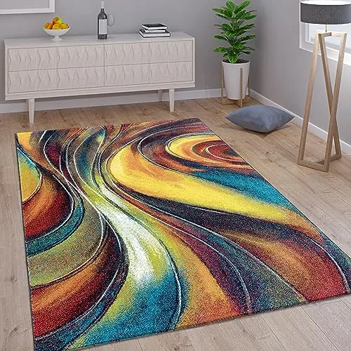 Paco Home Kinderteppich, Mehrfarbig, Rechteckig, 200x290 cm – Strapazierfähig & Pflegeleicht - Ein kreatives Kunstwerk für das Kinderzimmer! Dieser strapazierfähige Teppich begeistert mit leuchtenden Farben und einem weichen, pflegeleichten Material. Ideal für Fußbodenheizung und sorgt für eine gemütliche Atmosphäre.