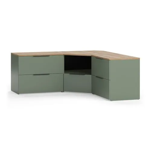 Vicco Wohnwand Wido in Grün/Sonoma, 3-teilig von Vicco