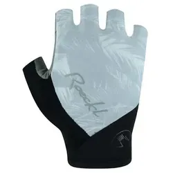 Roeckl Danis Damen Fahrrad Handschuhe kurz grau/schwarz 2023, Größe: 6 - Fahrradhandschuhe mit nahtloser Comfort Innovation, elastischem und atmungsaktivem Material für hohen Tragekomfort und PULL OFF-System zum einfachen Ausziehen.