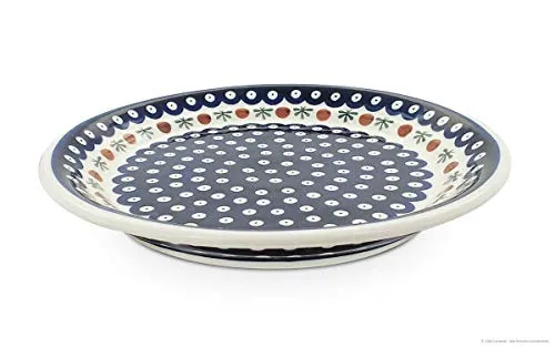 Bunzlauer Keramik flacher Teller (Speiseteller) Form 2, Ø 24,8 cm, H=3,0cm, Dekor 41