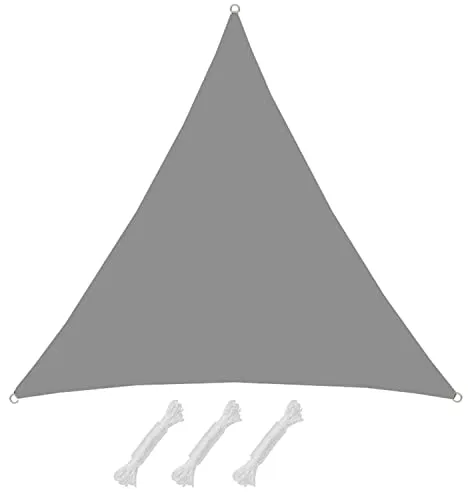 AMANKA 98% UV Schutz Sonnensegel Dreieckig 2x2x2m - Sonnenschutz für Balkon und Terrasse mit 98% UV-Schutz und wasserdichter PU-Beschichtung. Ideal als Wind- und Regenschutz, schnell zu befestigen und besonders strapazierfähig.