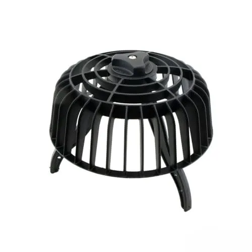 HSS Kiesfangkorb DN 70-200 mm - Effektiver Laub- und Kiesfang für Flachdächer - Universeller, UV-beständiger Kiesfangkorb für Rohrdurchmesser DN70-DN200. Verhindert Rohrverstopfungen auf Flachdächern und Garagen durch einfaches, stabiles Ratschensystem.