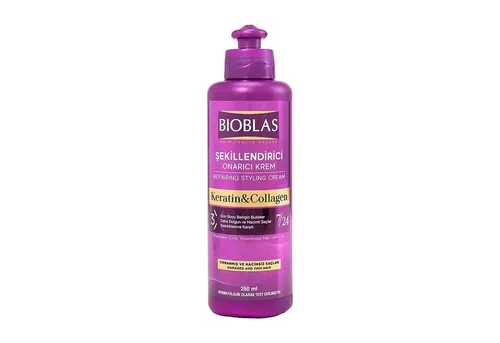 Bioblas Styling-Creme Styling Cream mit Keratin & Kollagen – Reparierende Lockenpflege