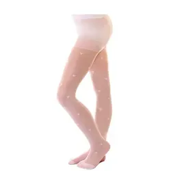 Aurellie Strumpfhose Kinderstrumpfhose mit fröhlichem Herzmuster 20 DEN weiß 140/146