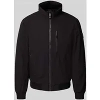 TOM TAILOR Herren Outdoorjacke, Gr. L, schwarz - Funktionsjacke für aktive Männer, schnell trocknend und mit praktischen Reißverschlusstaschen für Schlüssel und Geldbeutel.