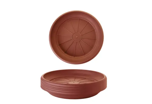 Centi Pflanzkübel Untersetzer rund terracotta für 40 cm Töpfe (6er-Set)