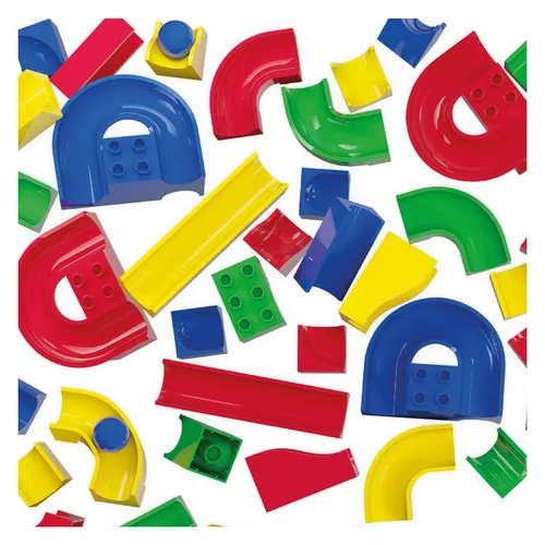 Hubelino Kugelbahn Kiga Schulset Schienenelemente, 156 Teile