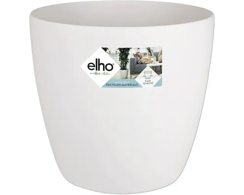 elho Übertopf Brussels Rund mit Rollen, Weiß, Ø 35 cm von Elho