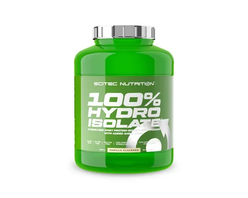 Scitec Nutrition 100% Hydro Isolate 2000g Pulver - Proteine, 100% hydrolisiertes Molkeprotein mit 85% Proteinanteil für schnellere Absorption und optimalen Muskelaufbau bei intensivem Training.