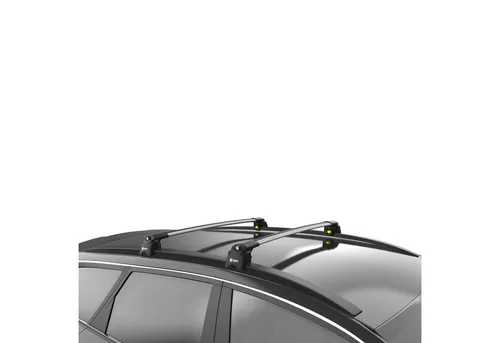 TURTLE Dachbox-Halterung für Opel Crossland X 2017-2020 - Robuste Halterung für sicheren Transport Ihrer Dachbox, ideal für Reisen, einfach zu montieren und passend für Opel Crossland X, grau.