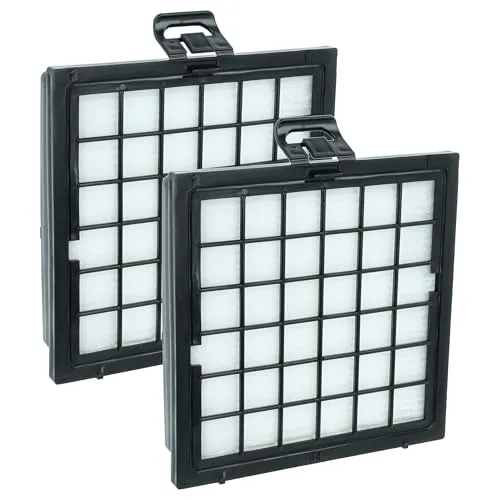 vhbw 2X Staubsaugerfilter kompatibel mit Bosch Ergomaxx BSG 81455/14, BSG 82222/01, BSG 8 Pro1 Staubsauger - HEPA-Filter Schwarz Weiß