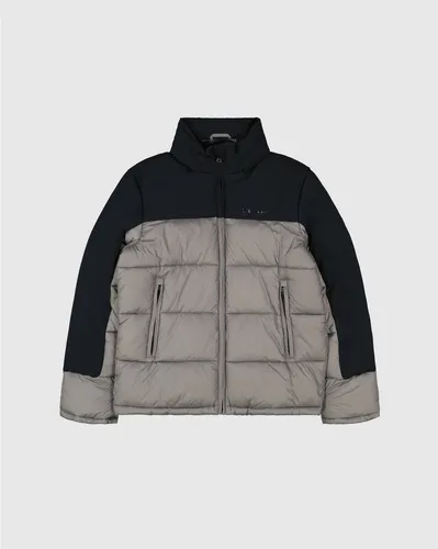 Champion Winterjacke Schwarz/Grau, Größe M - Herren Funktionsjacke - Hochwertige Champion Winterjacke in Schwarz/Grau, Größe M. Ideal für kalte Tage mit Stehkragen, Reißverschluss und praktischen Taschen. Perfekt für aktive Herren!