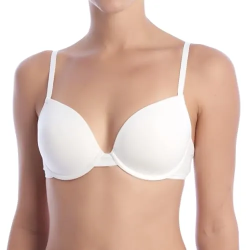 sloggi Damen Ever Fresh WHP Halbschalen BH, White, 80D - Klassische BHs für Damen, weicher Halbschalen BH mit atmungsaktiver Baumwolle und creora Fresh für langanhaltende Frische und optimalen Tragekomfort.