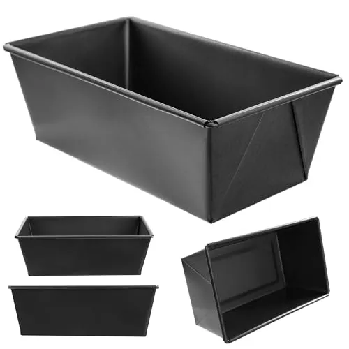 KADAX Backform mit Antihaftbeschichtung, rechteckige Kuchenform aus Stahl, für Kuchen, Toastbrot, Käsekuchen, Brownie, Kastenform, Wärmeverteilung, pflegeleicht (21 x 11.5 x 7 cm)