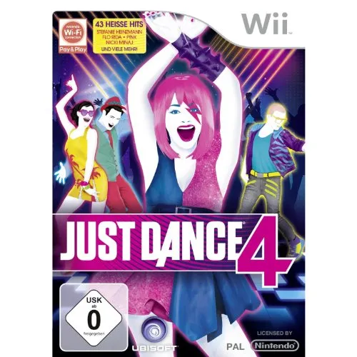 Just Dance 4 - [Nintendo Wii] - Tanzspiel für Nintendo Wii, jetzt mit neuen Choreografien und Multiplayer-Modus für noch mehr Spaß mit Freunden!