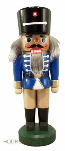 Nussknacker Soldat blau 20cm NEU  Nußknacker Holz Figur Erzgebirge