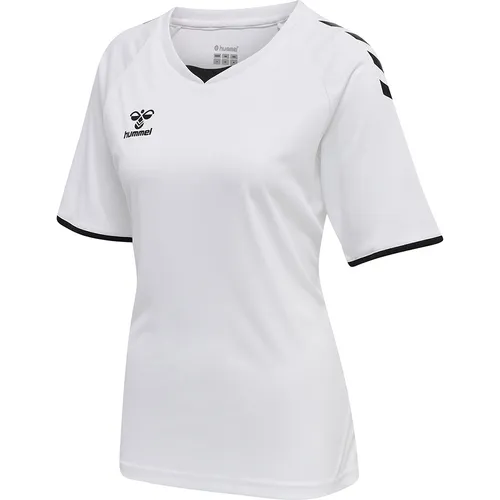 hummel Sport-Shirt hmlCORE Volley Tee (Polyester, Jerseystoff) Kurzarm weiss Damen, Größe: L