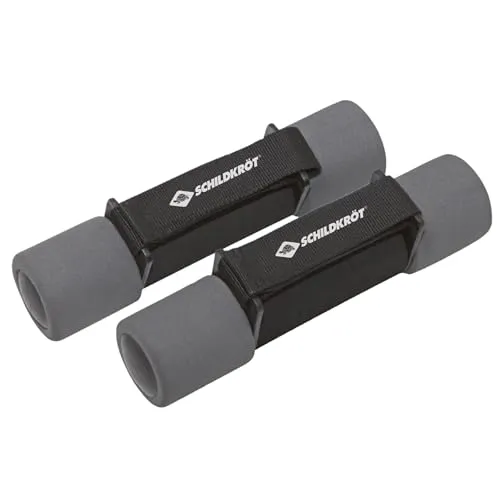 Schildkröt Soft Hantel Set 2 x 1,0kg Schwarz-Anthrazit - Praktisches Soft Hantel Set mit 2 x 1,0kg in einer Tragetasche. Ideal für Aerobic- und Kraftausdauertraining. Ergonomischer Schaumstoffgriff für optimalen Halt.