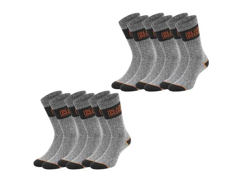 Black + Decker Sportsocken Black & Decker Essential Crew (6-Paar) Work Arbeitssocken im 6er 9er 12er Pack