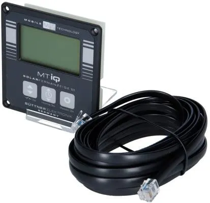 Büttner Elektronik Solar-Fernanzeige III, schwarz