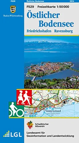 Östlicher Bodensee: Friedrichshafen Ravensburg - Karte des Schwäbischen Albvereins (Freizeitkarten 1:50000 / Mit Touristischen Informationen, Wander- und Radwanderungen)