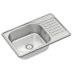 QUADRON Moderne Spüle Einbeckenspüle Edelstahl 50 cm von Quadron