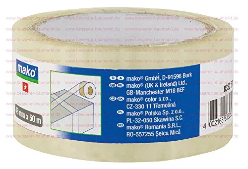 Packband 48 mm x 50 m, PP 0,026mm, transparent, Standard
