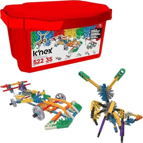 Basic Fun K'NEX Click and Construct Bauset mit Aufbewahrungsbox