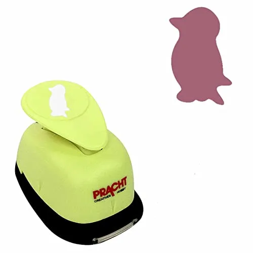 Pracht Creatives Hobby Motivstanzer Jumbostanzer Pinguin 25 mm Motivlocher, Papierstanzer
