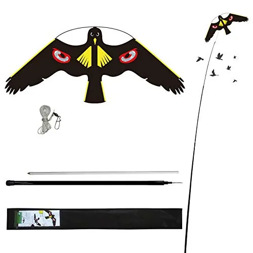Produktbild Laptony Vogel Drachen,Ersatzvogel Vogelscheuche Vogelschreck Drachen,Vogelscheuche Raubvogel Drachen Garden Bird Repell-ent Kite Von Bauernpflanzen Und Fliegender Vogel Drachen-Angst(Style D)