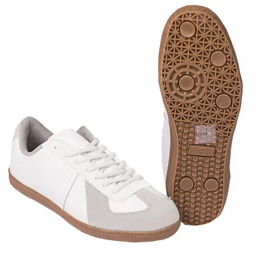 Mil-Tec Unisex Halle Bw Sneaker, Weiss, 42 EU - Laufschuhe mit schmalem Schnitt und gepolstertem Fersenbereich für optimalen Komfort, rutschfeste Sohle für sicheren Halt und zeitloses Design.