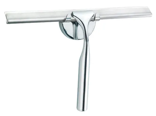 CONIP Duschabzieher Badabzieher Duschwischer mit Halter Edelstahl 24,8 cm