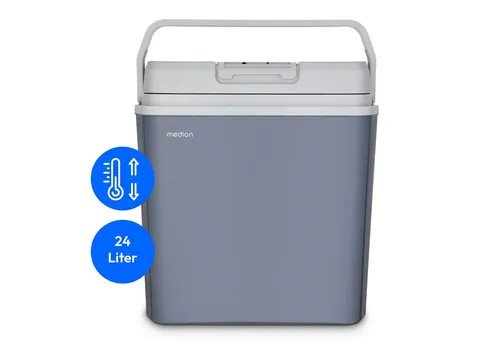 MEDION Mobile Kühlbox MD13011 - 2in1 Kühlen und Wärmen - Kühlboxen & Kühltaschen mit 20 Liter Fassungsvermögen, ideal für Reisen und Festivals – kühlt Getränke oder wärmt Speisen, flexibel einsetzbar mit 3 Anschlussmöglichkeiten.