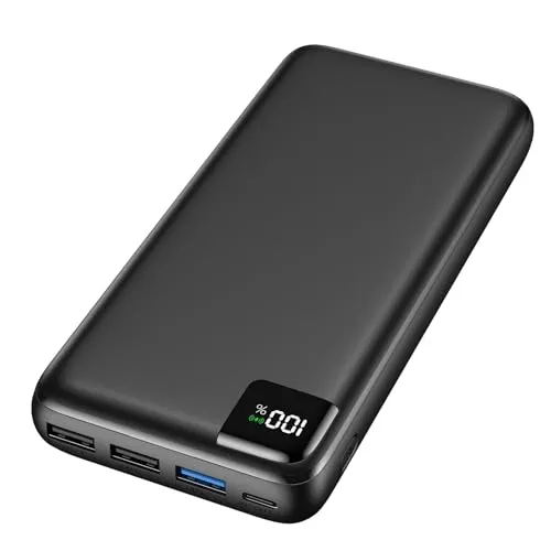 A ADDTOP Power Bank 20000mAh – Kompakte Schnelllade-Powerbank mit 4 Ausgängen