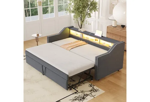 REDOM Schlafsofa Jugendbett mit Relaxfunktion