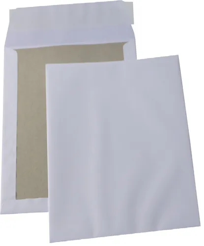 St. B4 Papprückwand Versandtaschen weiß 120 gr. Kuvert Briefumschläge 25
