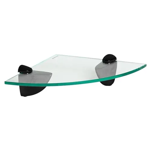 Harbour Housewares Schwebendes Eckregal aus Glas für Badezimmer