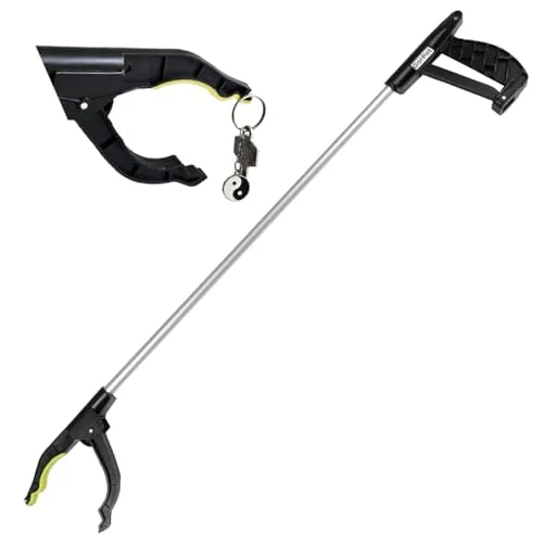 Greifzange Müllzange für Senioren und Kinder - Greifhilfe für Außen und Innen mit ergonomischem Griff, leicht und magnetisch. Ideal zum mühelosen Sammeln von Müll und mehr.