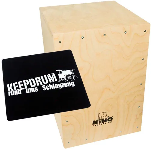 Meinl Percussion Cajon NINO951-MYO Bausatz für Kinder - Percussion Bausatz für Kinder, inklusive Sitzpad und individueller Gestaltungsmöglichkeit für kreativen Musikunterricht.