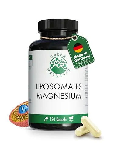 Liposomales Magnesium - Hochdosiert 1.650 mg - Magnesiumpräparate mit hoher Bioverfügbarkeit: 1.650 mg Magnesiumcitrat pro Tagesdosis für optimale Unterstützung von Muskeln und Nerven. Vegan und gut verträglich, ideal für aktive Menschen.